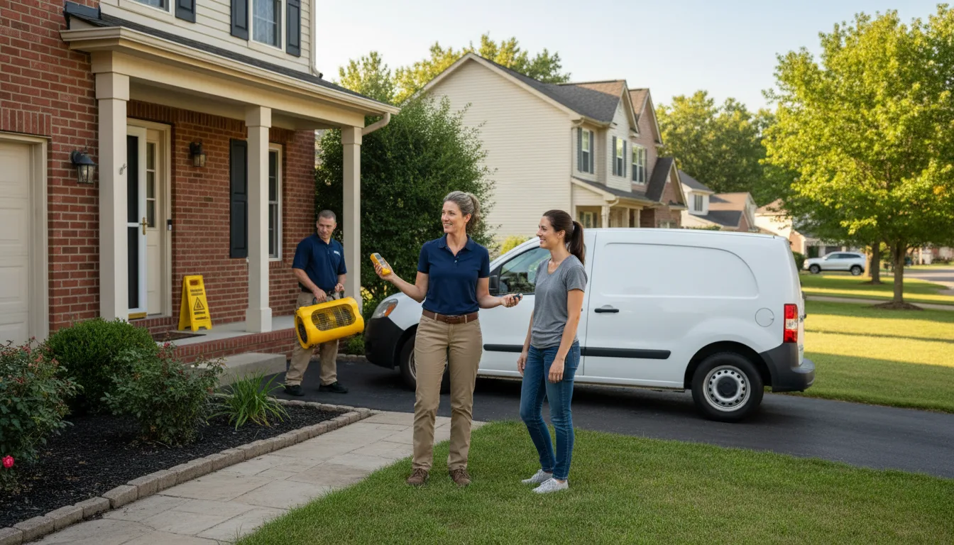 Water restoration image for Dehumidification And Cleanup Services in Gratiot, OH